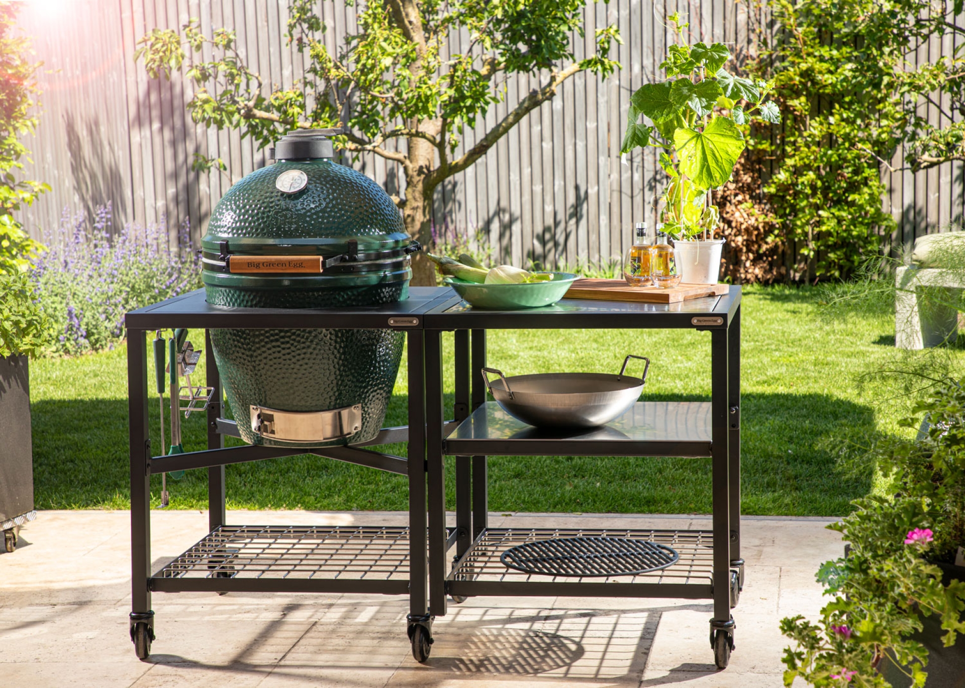 Preview: Big Green Egg  Edelstahlgitter Einsatz für Module